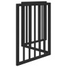 Barrière pour chien pliable 3 panneaux noir bois de peuplier 561429561429