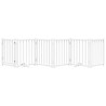 Barrière pour chiens avec porte 6 panneaux bois de sapin massif 561430561430