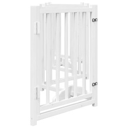 Barrière pour chiens avec porte 6 panneaux bois de sapin massif 561430561430