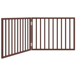 Barrière pour chien pliable 2 panneaux 160 cm bois de peuplier 561431561431