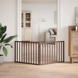 Barrière pour chien pliable 2 panneaux 160 cm bois de peuplier 561431561431