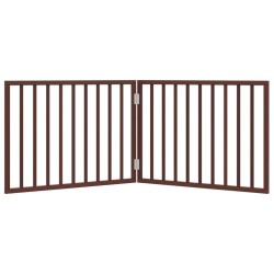 Barrière pour chien pliable 2 panneaux 160 cm bois de peuplier 561431561431