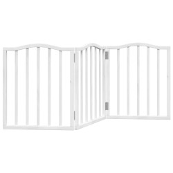 Barrière pour chien pliable 3 panneaux 150 cm bois de peuplier 561432561432