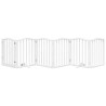 Barrière pour chiens et porte 6 panneaux blanc bois de peuplier 561434561434