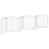 Barrière pour chiens et porte 6 panneaux blanc bois de peuplier 561434561434