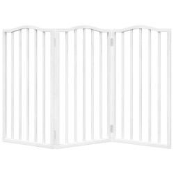 Barrière pour chien pliable 3 panneaux 150 cm bois de peuplier 561435561435