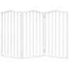 Barrière pour chien pliable 3 panneaux 150 cm bois de peuplier 561435561435