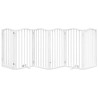 Barrière pour chiens et porte 6 panneaux blanc bois de peuplier 561437561437