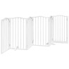 Barrière pour chiens et porte 6 panneaux blanc bois de peuplier 561437561437