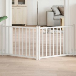 Barrière pour chien pliable 2 panneaux 160 cm bois sapin massif 561439561439