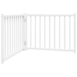 Barrière pour chien pliable 2 panneaux 160 cm bois sapin massif 561439561439