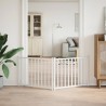 Barrière pour chien pliable 2 panneaux 160 cm bois sapin massif 561439561439