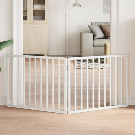 Barrière pour chien pliable à 2 panneaux Blanc 160 cm Bois de peuplier 561441561441