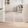 Barrière pour chien pliable à 2 panneaux Blanc 160 cm Bois de peuplier 561441561441