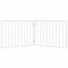 Barrière pour chien pliable à 2 panneaux Blanc 160 cm Bois de peuplier 561441561441
