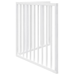 Barrière pour chien pliable à 2 panneaux Blanc 160 cm Bois de peuplier 561441561441