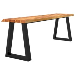 Banc avec bord vivant 140 cm bois d'acacia massif 561451561451