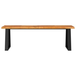 Banc avec bord vivant 140 cm bois d'acacia massif 561451561451