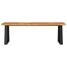 Banc avec bord vivant 140 cm bois d'acacia massif 561451561451