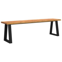Banc avec bord vivant 160 cm bois d'acacia massif 561452561452