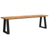 Banc avec bord vivant 160 cm bois d'acacia massif 561452561452