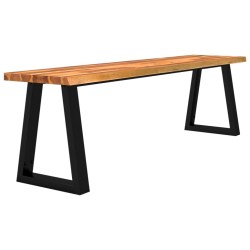 Banc avec bord vivant 160 cm bois d'acacia massif 561452561452