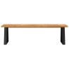 Banc avec bord vivant 160 cm bois d'acacia massif 561452561452