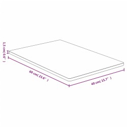 Dessus de table 40x60x1,5 cm bambou 561455561455
