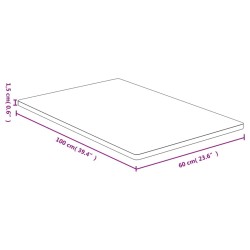 Dessus de table 60x100x1,5 cm bambou 561458561458