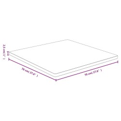Dessus de table 70x70x2,5 cm bambou 561467561467