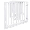 Barrière pour chiens et porte 4 panneaux blanc bois de peuplier 561468561468