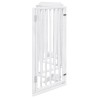 Porte pour chien pliable à 6 panneaux, blanche, 300 cm, bois de peuplier 561469561469