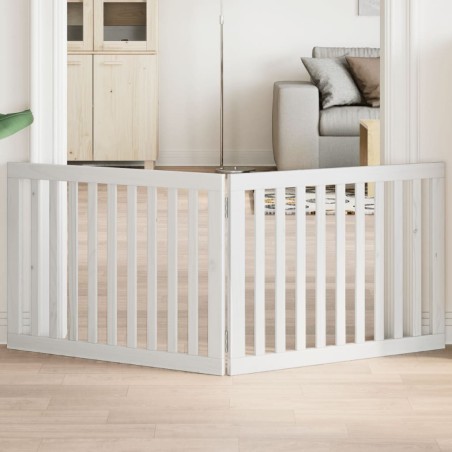 Barrière pour chien pliable 2 panneaux 160 cm bois de peuplier 561472561472