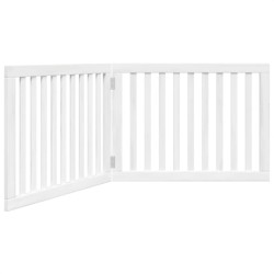 Barrière pour chien pliable 2 panneaux 160 cm bois de peuplier 561472561472
