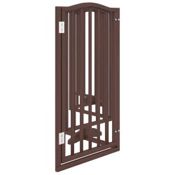 Barrière pour chiens avec porte 6 panneaux bois de peuplier 561474561474
