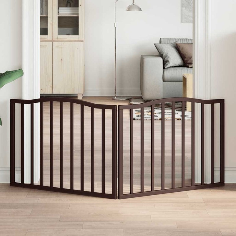 Barrière pour chien pliable 2 panneaux 160 cm bois de peuplier 561475561475