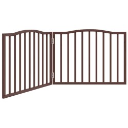 Barrière pour chien pliable 2 panneaux 160 cm bois de peuplier 561475561475