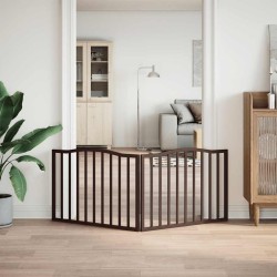 Barrière pour chien pliable 2 panneaux 160 cm bois de peuplier 561475561475