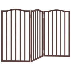 Barrière pour chien pliable 3 panneaux 150 cm bois de peuplier 561476561476