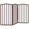 Barrière pour chien pliable 3 panneaux 150 cm bois de peuplier 561476561476