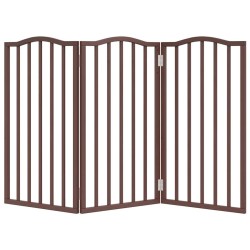 Barrière pour chien pliable 3 panneaux 150 cm bois de peuplier 561476561476