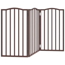 Barrière pour chien pliable 3 panneaux 150 cm bois de peuplier 561476561476