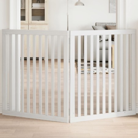 Barrière pour chien pliable 2 panneaux 160 cm bois de peuplier 561477561477