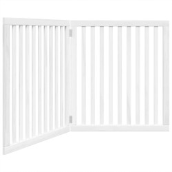 Barrière pour chien pliable 2 panneaux 160 cm bois de peuplier 561477561477