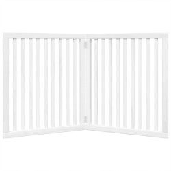 Barrière pour chien pliable 2 panneaux 160 cm bois de peuplier 561477561477