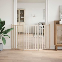 Barrière pour chien pliable à 3 panneaux 150 cm Bois massif Sapin 561479561479