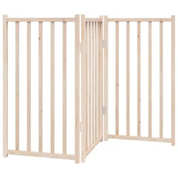 Barrière pour chien pliable à 3 panneaux 150 cm Bois massif Sapin 561479561479