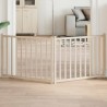 Barrière pour chien pliable 2 panneaux 160 cm bois sapin massif 561481561481