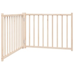 Barrière pour chien pliable 2 panneaux 160 cm bois sapin massif 561481561481