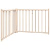 Barrière pour chien pliable 2 panneaux 160 cm bois sapin massif 561481561481